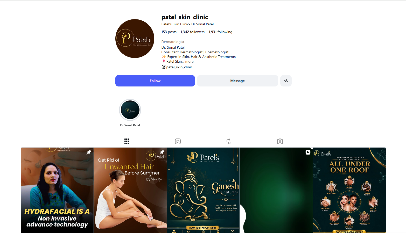 A Dermatology Instagram That Educates First and Converts Later — Dermatology case study